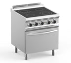 Ceranherd Dexion Lux- 700 - 70/73 mit Elektrobackofen - 4 runde Kochflächen - 13,9 kW