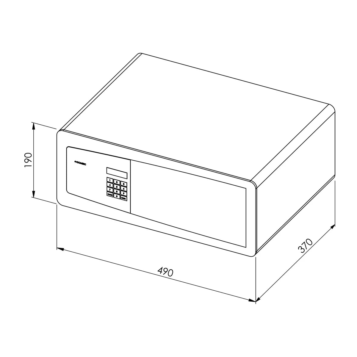 Dometic Coffre-fort d’hôtel MD 493 Premium Class