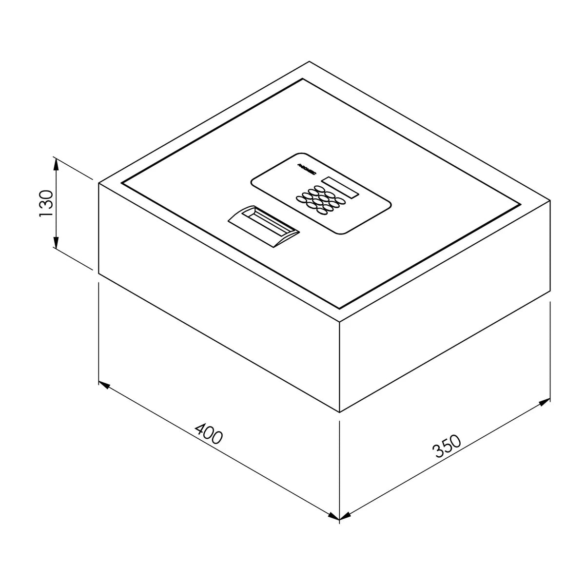 Dometic Coffre-fort d’hôtel MDT 400 X Standard Class