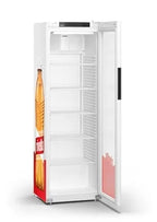 Armoire réfrigérée de stockage blanche - 286 l - porte vitrée - froid ventilé