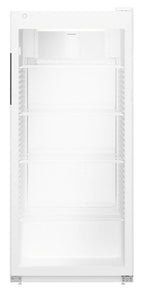 Armoire réfrigérée de stockage blanche - 432 l - porte vitrée - froid ventilé
