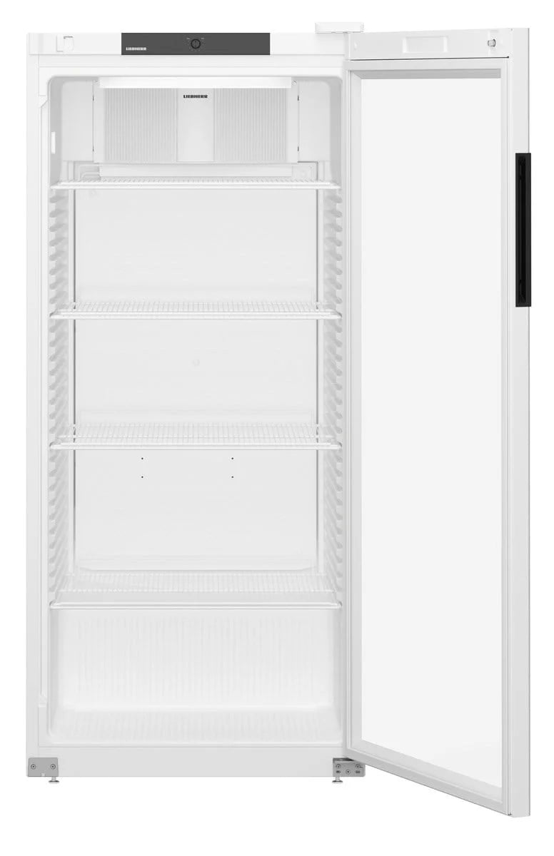 Armoire réfrigérée de stockage blanche - 432 l - porte vitrée - froid ventilé