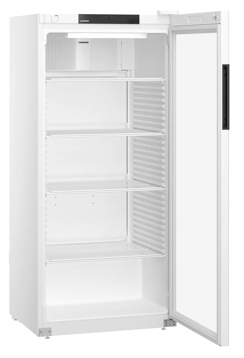 Armoire réfrigérée de stockage blanche - 432 l - porte vitrée - froid ventilé