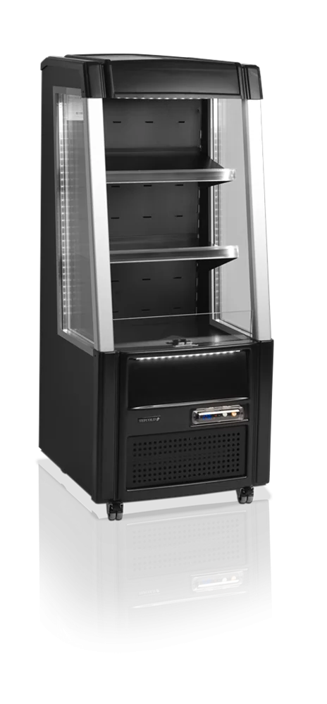 Tefcold Vitrine réfrigérée indépendante ODC60BLACK ouverte noire