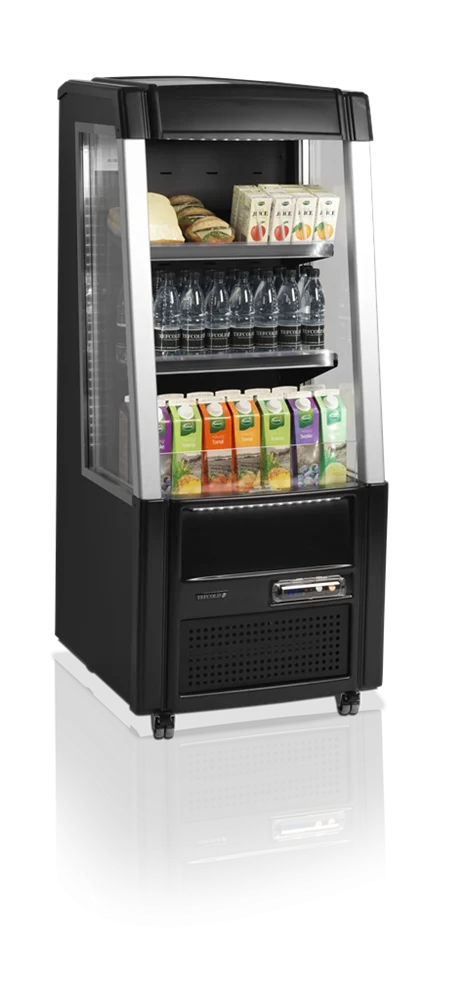 Tefcold Vitrine réfrigérée indépendante ODC60BLACK ouverte noire