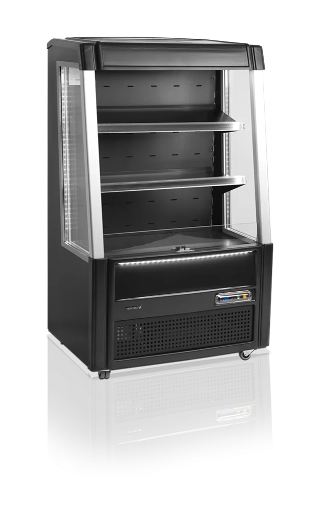 Vitrine réfrigérée verticale ouverte Tefcold ODC90BLACK noire