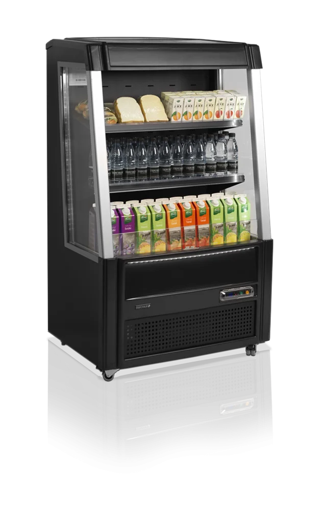 Vitrine réfrigérée verticale ouverte Tefcold ODC90BLACK noire
