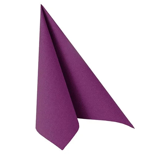 Papstar 50 serviettes ROYAL Collection pliage 1/4 40 cm x 40 cm violet