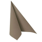 Papstar 50 serviettes ROYAL Collection pliage 1/4 40 cm x 40 cm gris