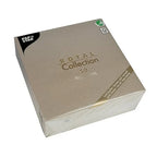 Papstar 50 serviettes ROYAL Collection pliage 1/4 40 cm x 40 cm gris