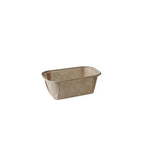50 Backformen pure eckig 167 ml 4 cm x 6,5 cm x 11 cm braun