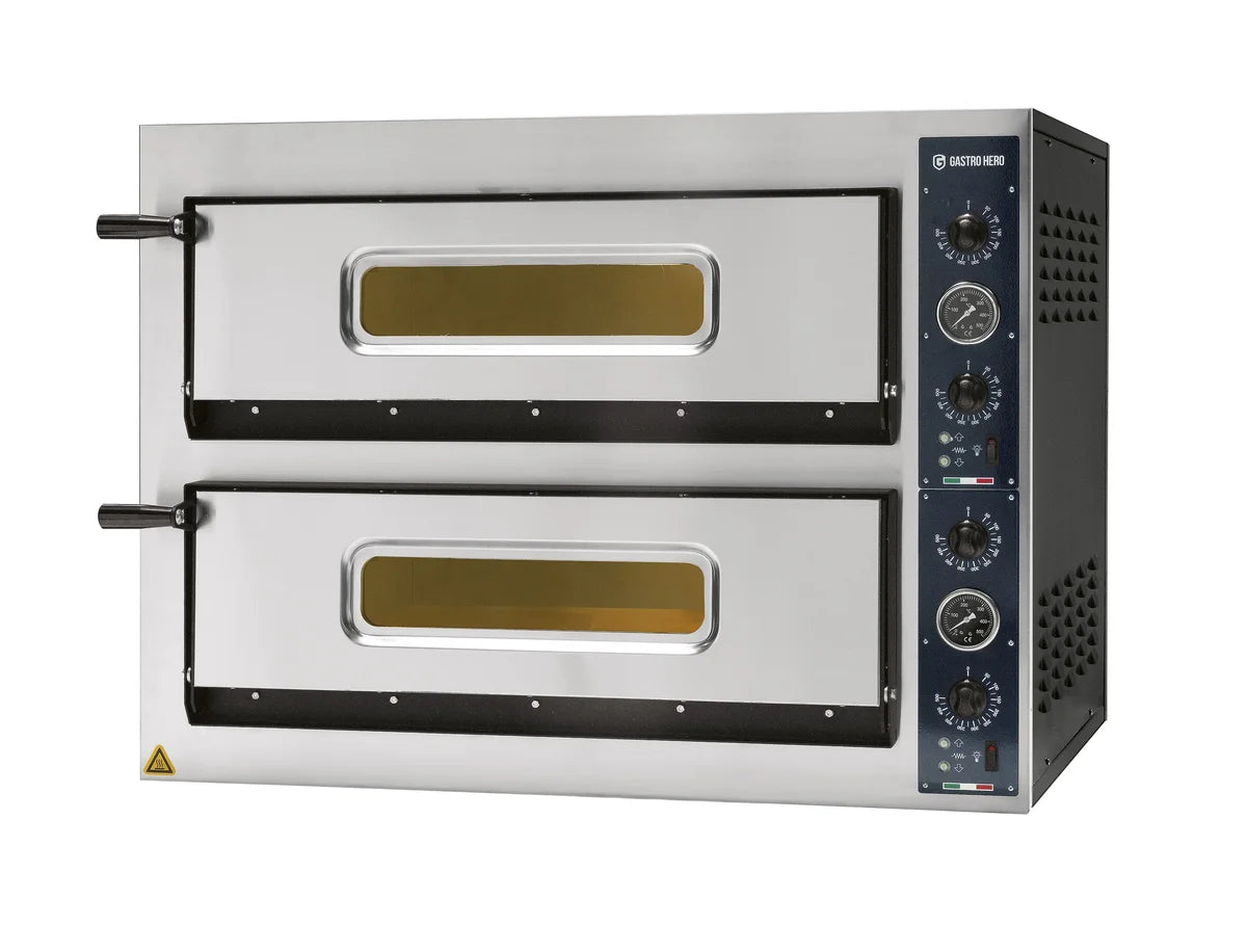 Pizzaofen PROFI PLUS 4+4x36 cm Vollschamott