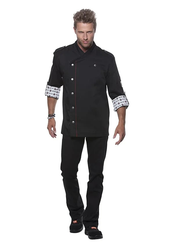 Herrenkochjacke ROCK CHEF®, schwarz, Größe: 62