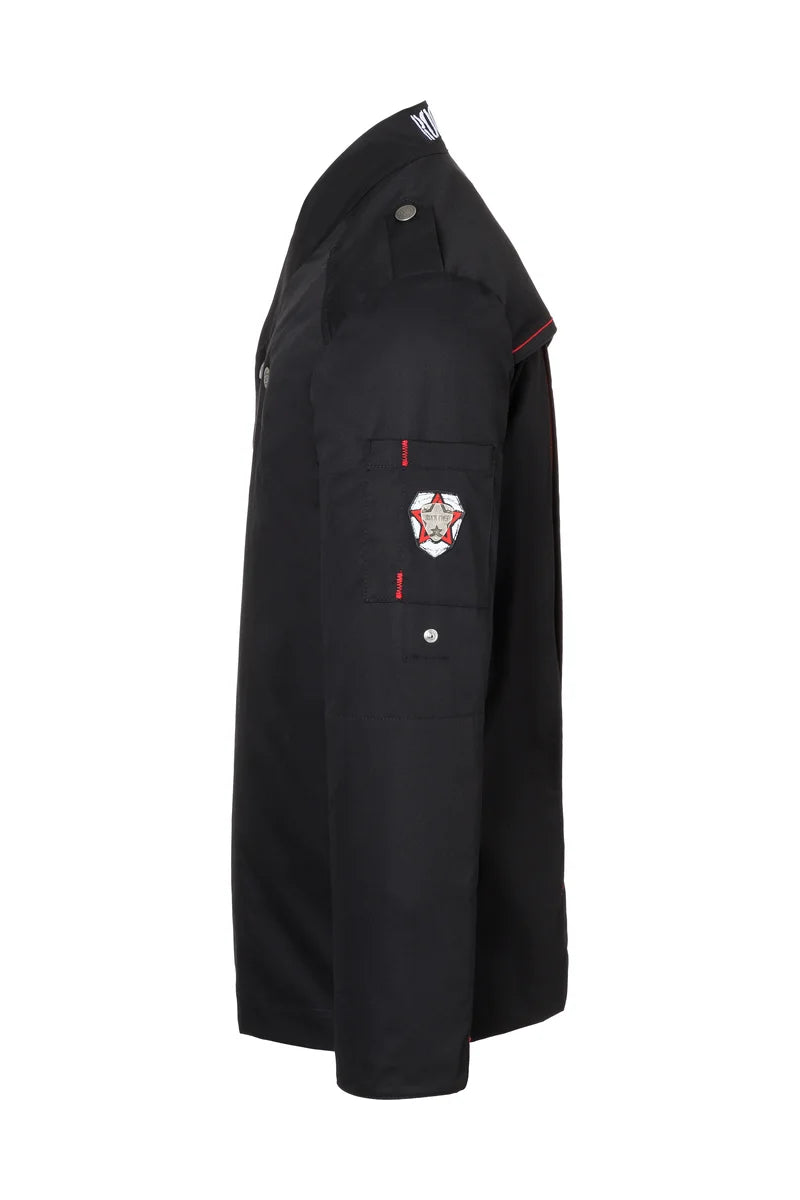 Veste de cuisine pour homme ROCK CHEF®, noire, taille : 54