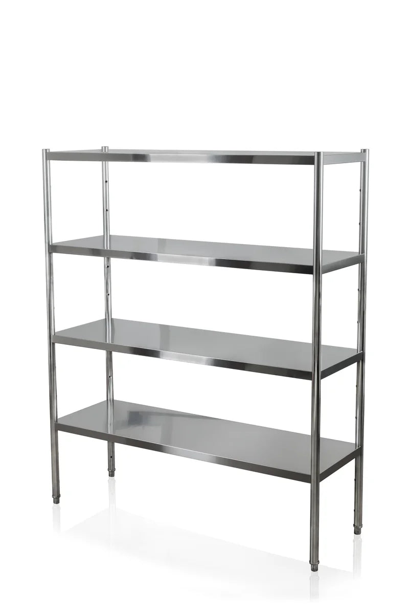 Edelstahl Regal Basic 1500x500x1800 mm, Selbstmontage