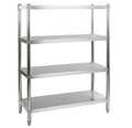 Edelstahl Regal Basic 2000x500x1800 mm, Selbstmontage