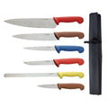 Coffret de couteaux à code couleur Hygiplas - 7 pièces