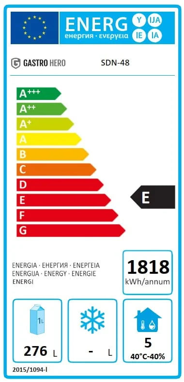 Table réfrigérée négative Coreco US Range 1200 - 2/0