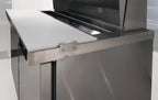 Coreco Saladette US Range 1200 - 2/0 avec rehausse vitrée