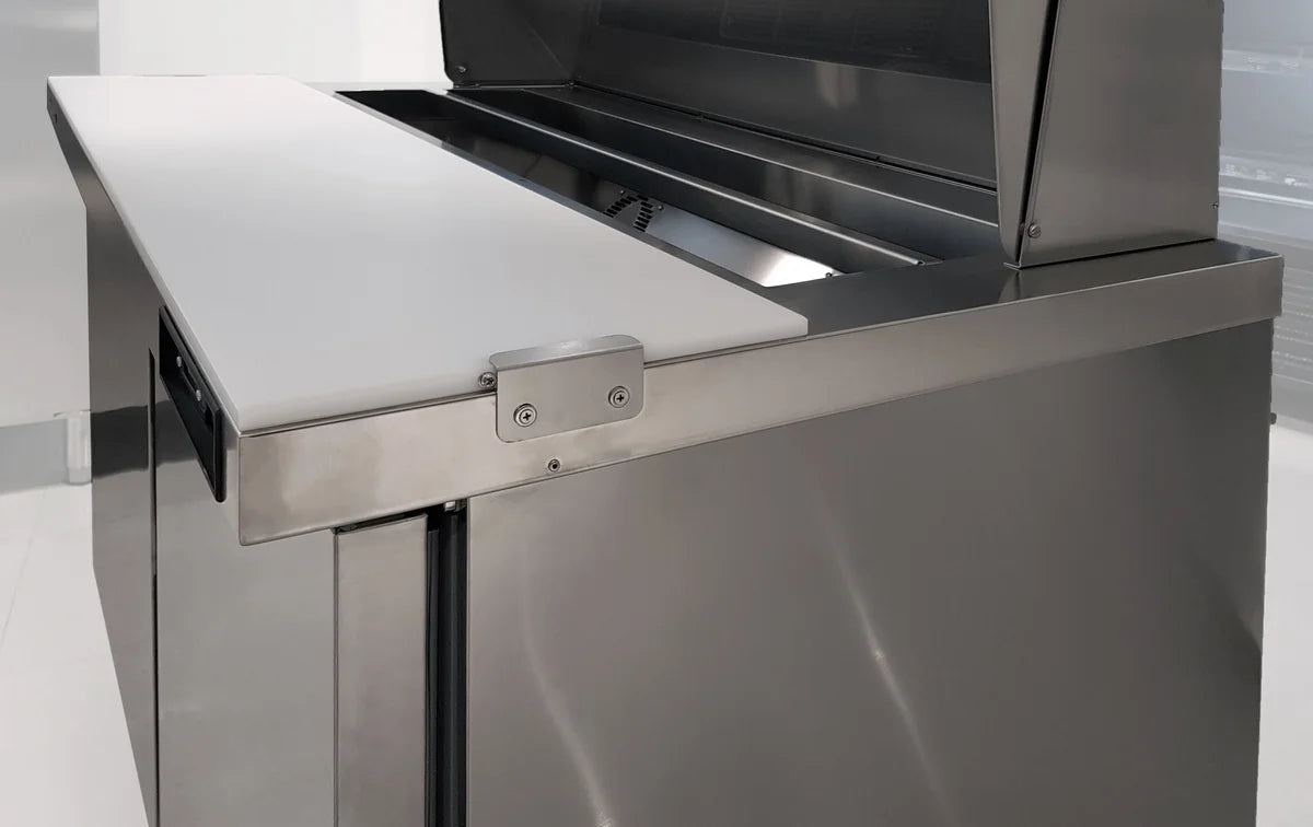 Coreco Saladette US Range 1200 - 2/0 avec rehausse vitrée