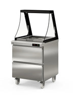 Coreco Saladette US Range 700 - 0/2 mit Glasaufsatz