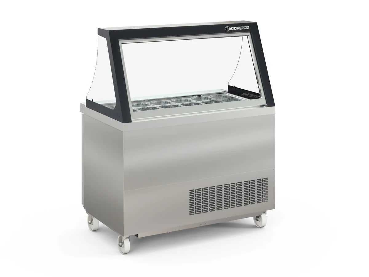 Coreco Saladette US Range 1200 - 0/4 mit Glasaufsatz