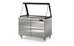 Coreco Saladette US Range 1200 - 0/4 mit Glasaufsatz