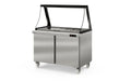 Coreco Saladette US Range 1200 - 2/0 avec rehausse vitrée