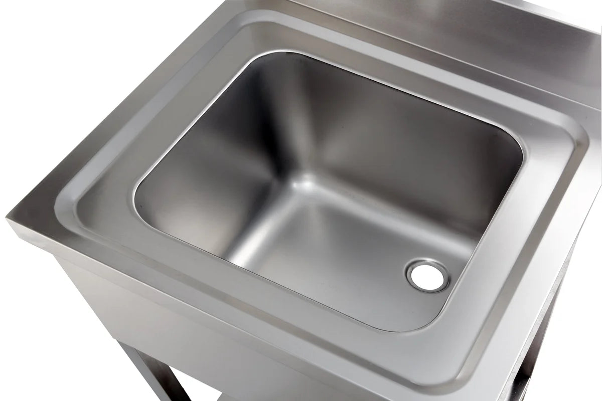 Spültisch Basic 6x7 mit 1 Becken, Aufkantung und Grundboden