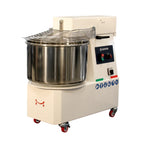 Pétrin à spirale PROFI 42 Litres 400V avec roulettes - tête basculante et 2 vitesses