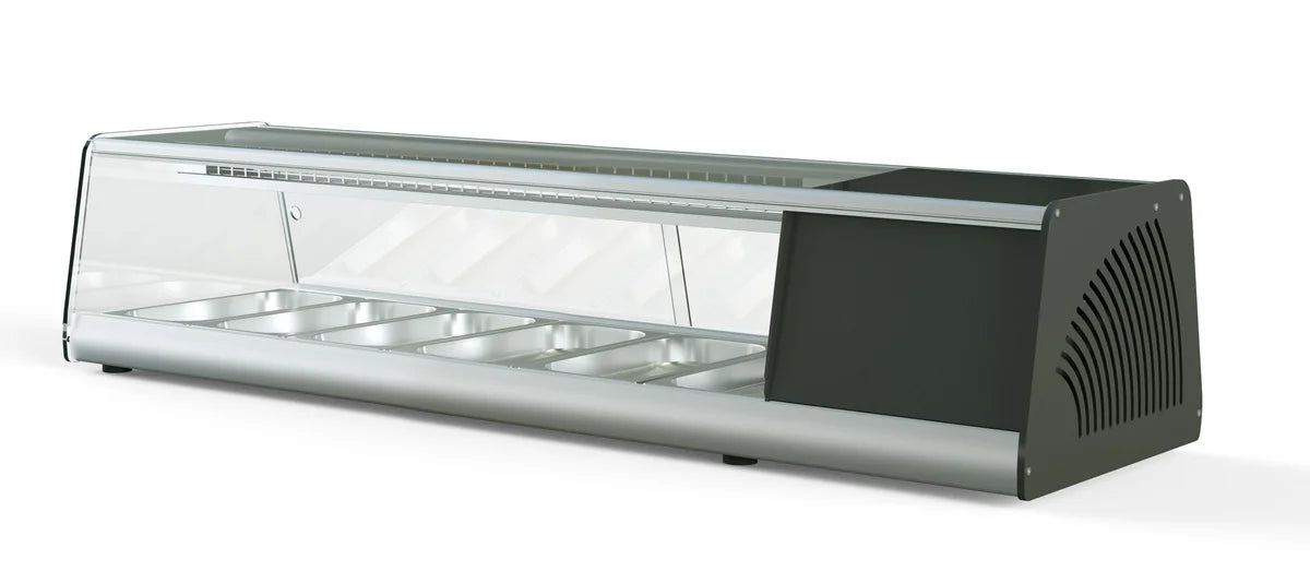 Vitrine à sushi PROFI 6x1/3 GN - vitre angulaire