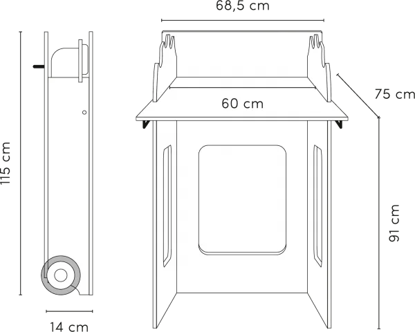 MOWI TABLE À LANGER SUR PIED PLIABLE