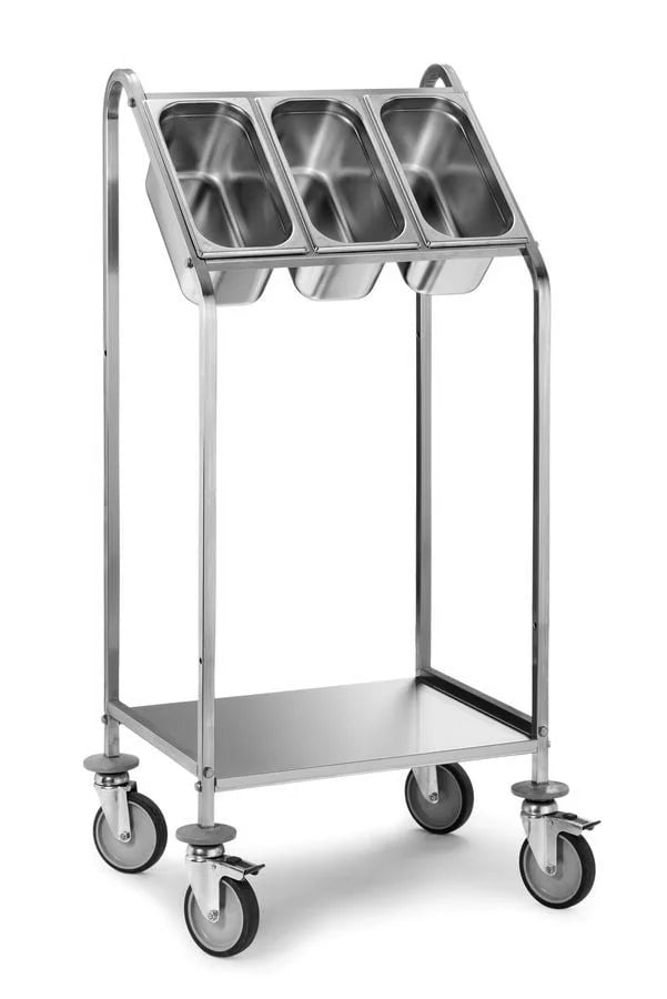Chariot à couverts PROFI avec une étagère pour 3x GN 1/3-150