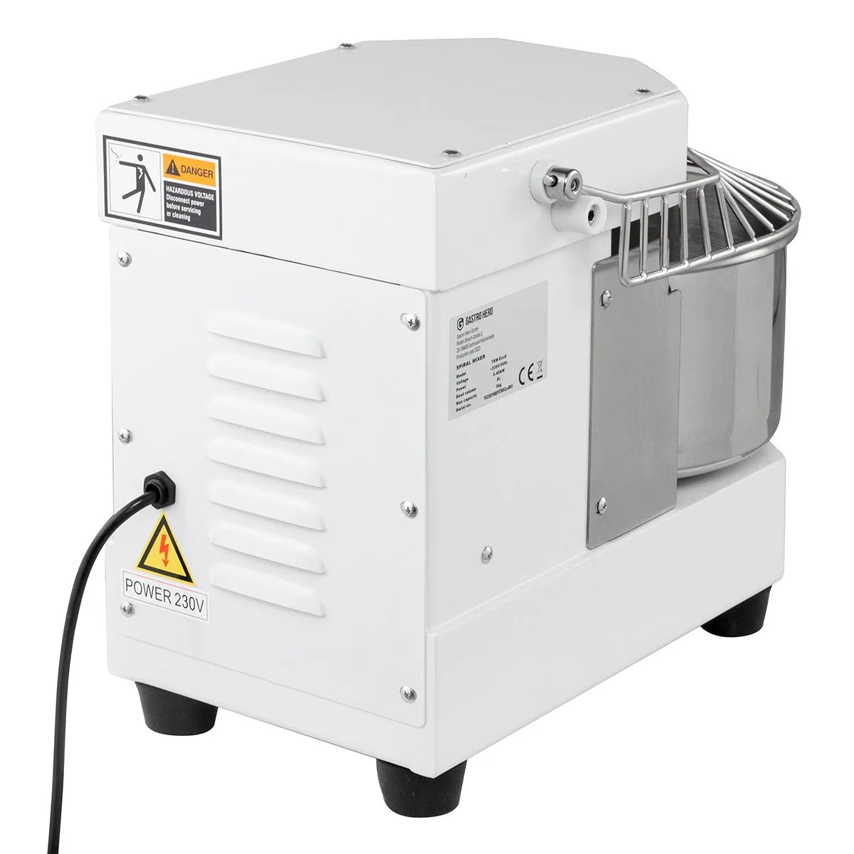 Pétrin à spirale ECO 8 230 V - tête fixe