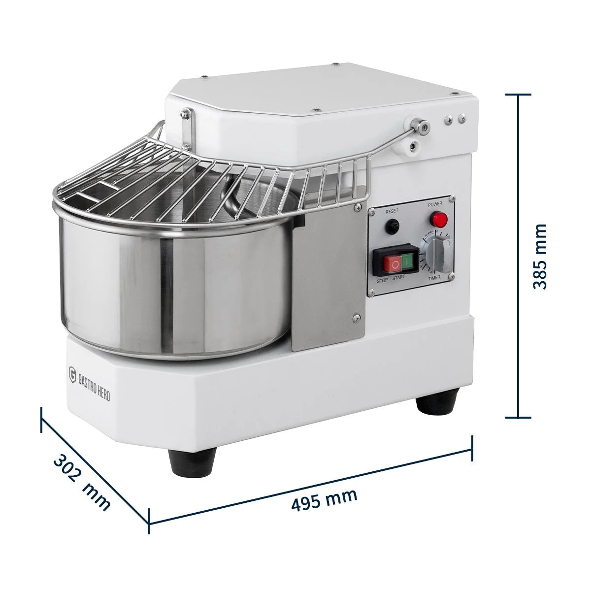 Pétrin à spirale ECO 8 230 V - tête fixe