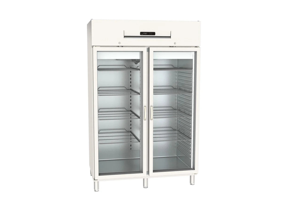 Armoire de congélation professionnelle 1400 GN 2/1 Superior - avec 2 portes vitrées