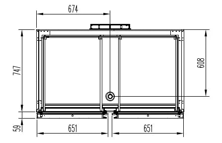 Armoire de congélation professionnelle 1400 GN 2/1 Superior - avec 2 portes vitrées