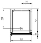 Armoire de congélation Profi 700 GN 2/1 Superior avec 1 porte vitrée