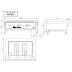 Grill Teppanyaki - GAZ - TP 12/JGP plaque de cuisson inox - appareil de table