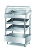 Étagère self-service PROFI pour couverts, verres et serviettes avec fond de base pour rangement des plateaux 1000x700x1740