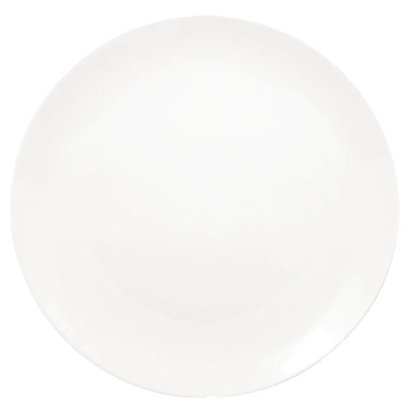 Olympia Whiteware Assiette coupe blanche en porcelaine 23 cm - 12 pcs
