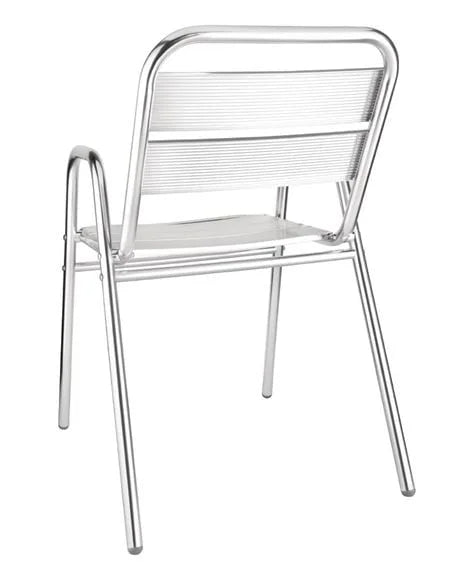 Bistrostühle Bolero mit Unterarmlehne Aluminium - 4 Stück