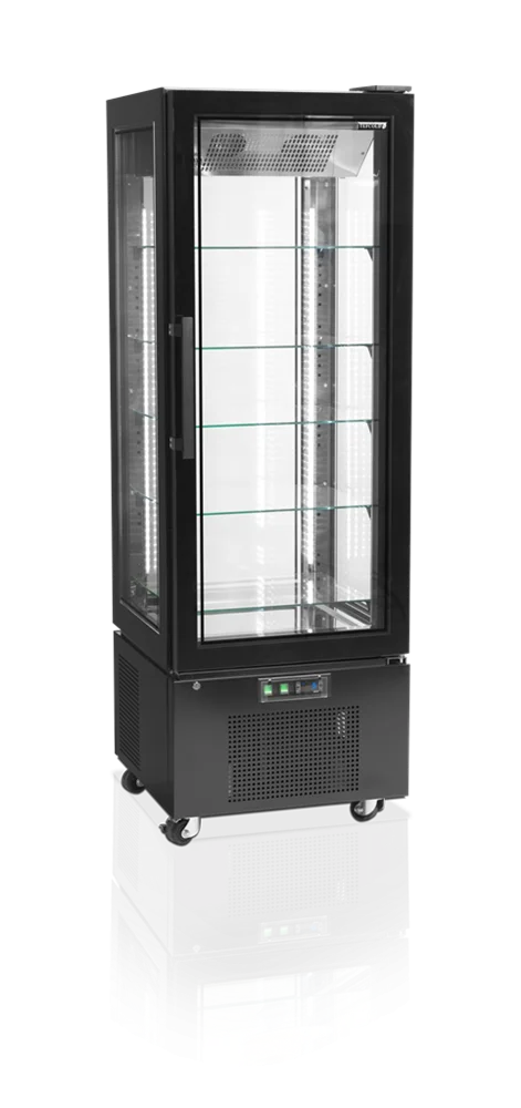 Tefcold Standkühlvitrine UPD400-C schwarz