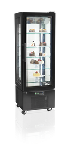 Tefcold Standkühlvitrine UPD400-C schwarz