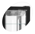 Tefcold Standtiefkühlvitrine UPD400-F schwarz