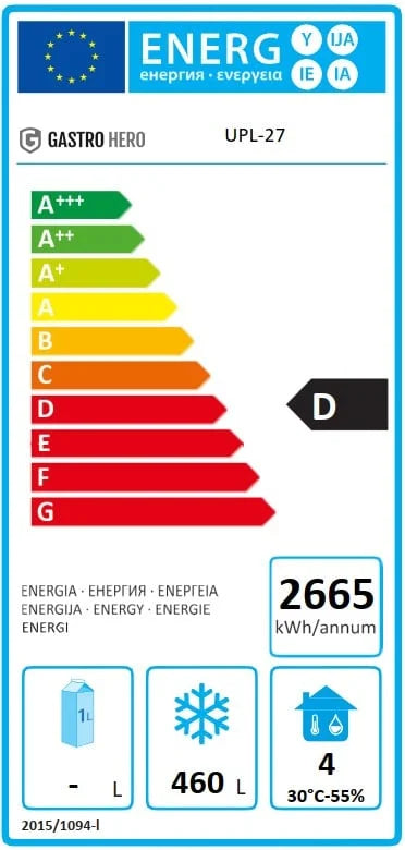 Armoire de congélation en acier inoxydable Coreco US Range 650