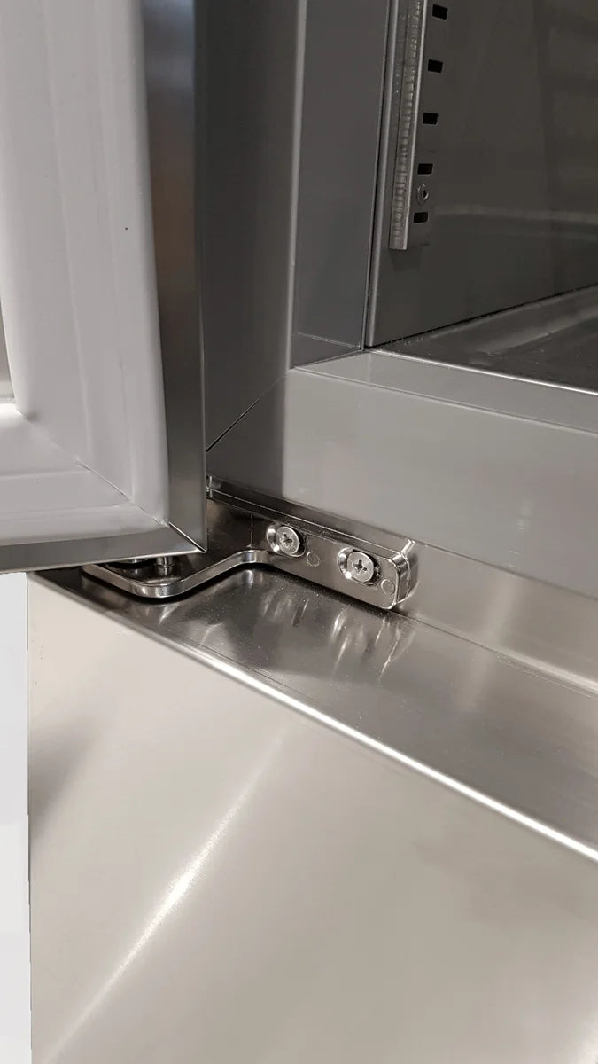 Armoire de congélation en acier inoxydable Coreco US Range 2200 avec portes vitrées