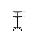 BEST Versa Table de terrasse / table haute | Réglable sur 2 hauteurs – Noir