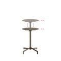 BEST Versa Table de terrasse / table haute | Réglable sur 2 hauteurs – Cappuccino