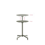 BEST Versa Table de terrasse / table haute | Réglable sur 2 hauteurs – Vert